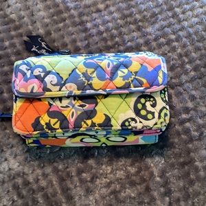 Vera Bradley flowered wristlet/cross body bag